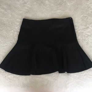 Black miniskirt
